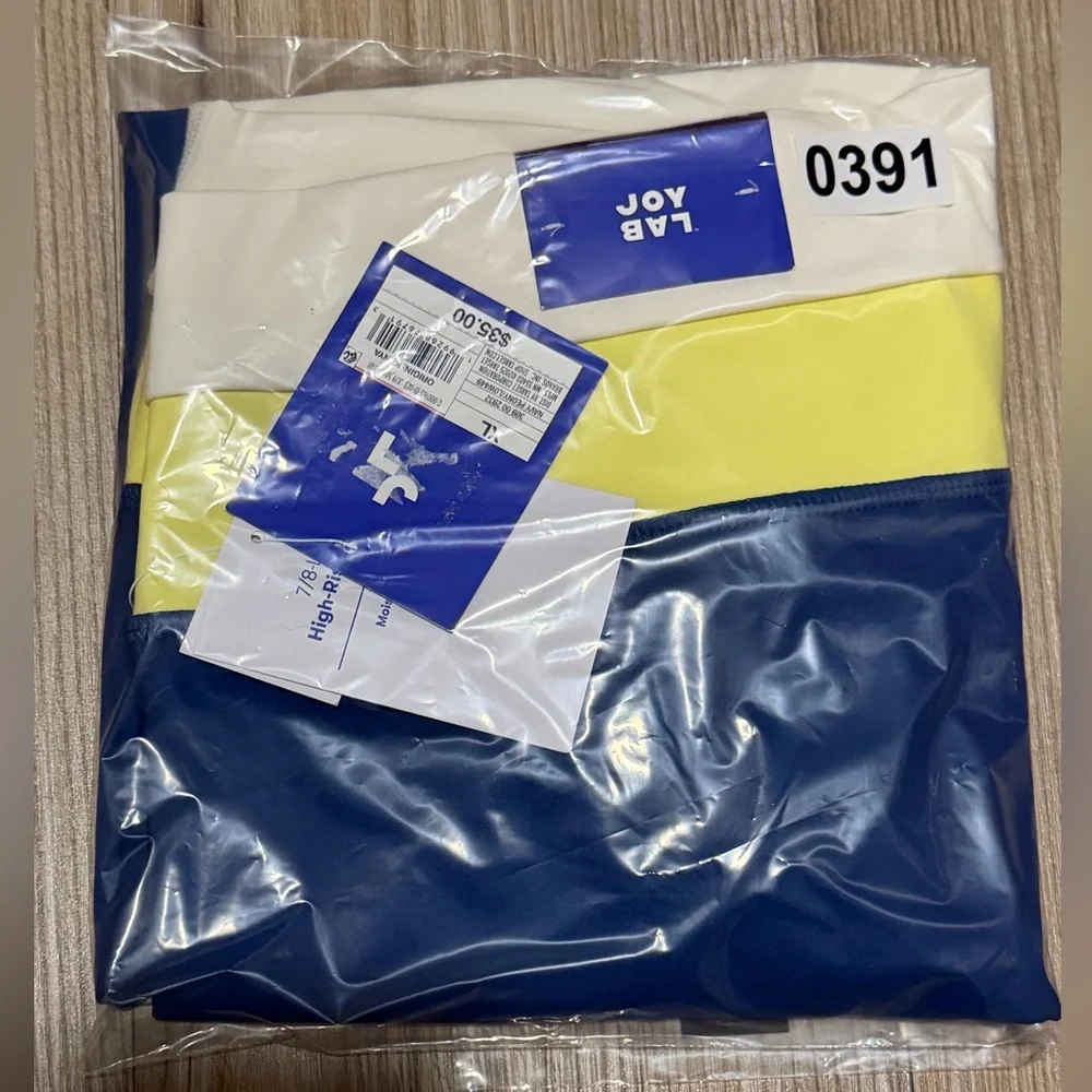 JoyLab™ Women's High-Rise Colorblocked Leggings - Navy Blue  All Sizes - Picture 10 of 16